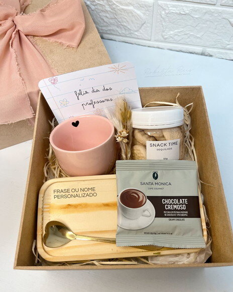 Kit Presente Dia dos Professores Xícara com Pires Personaliz