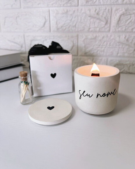 Vela Aromática no Pote Artesanal Personalizado