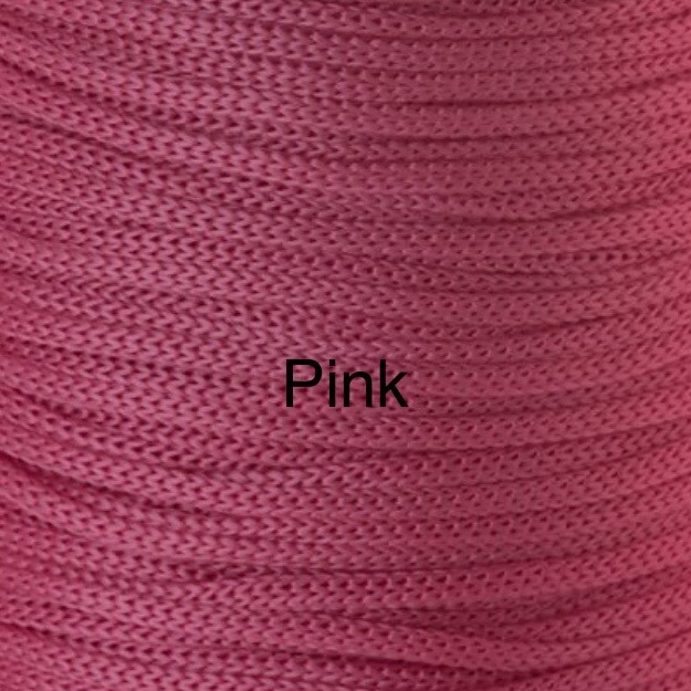 Puff Grace maleável croche -cor pink - corda náutica- 40x30cm