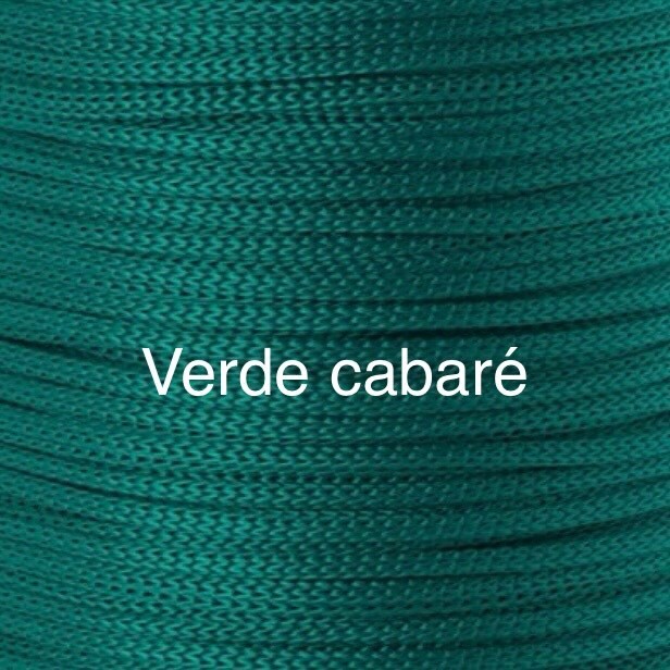 Puff Grace maleável croche -cor verde cabare - corda náutica- 4