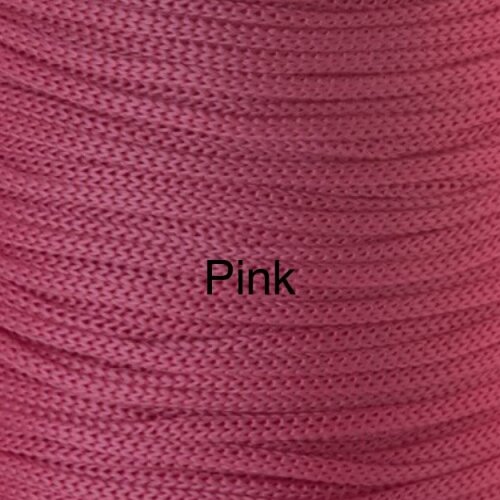 Puff Grace maleável croche -cor pink - corda náutica- 40x30cm