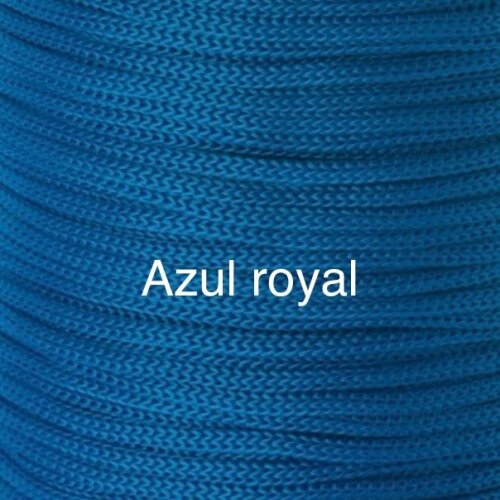 Puff Grace maleável croche -cor azul royal - corda náutica- 40x