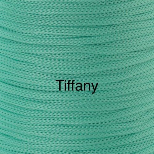 Puff Grace maleável croche -cor tiffany - corda náutica- 40x30c