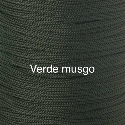 Puff Grace maleável croche -cor verde musgo - corda náutica- 40