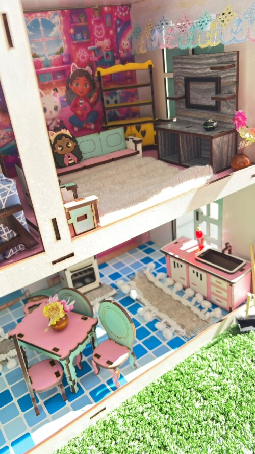 Casinhha de Boneca A casa magica da gabby/ casa em mdf
