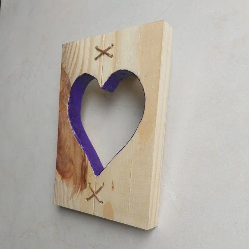 Quadro Coração Artesanal, Decorativo, Dia dos namorados.