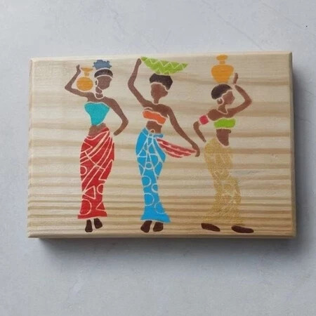 Quadro Decorativo Artesanal Pintado a mão para sala quarto.