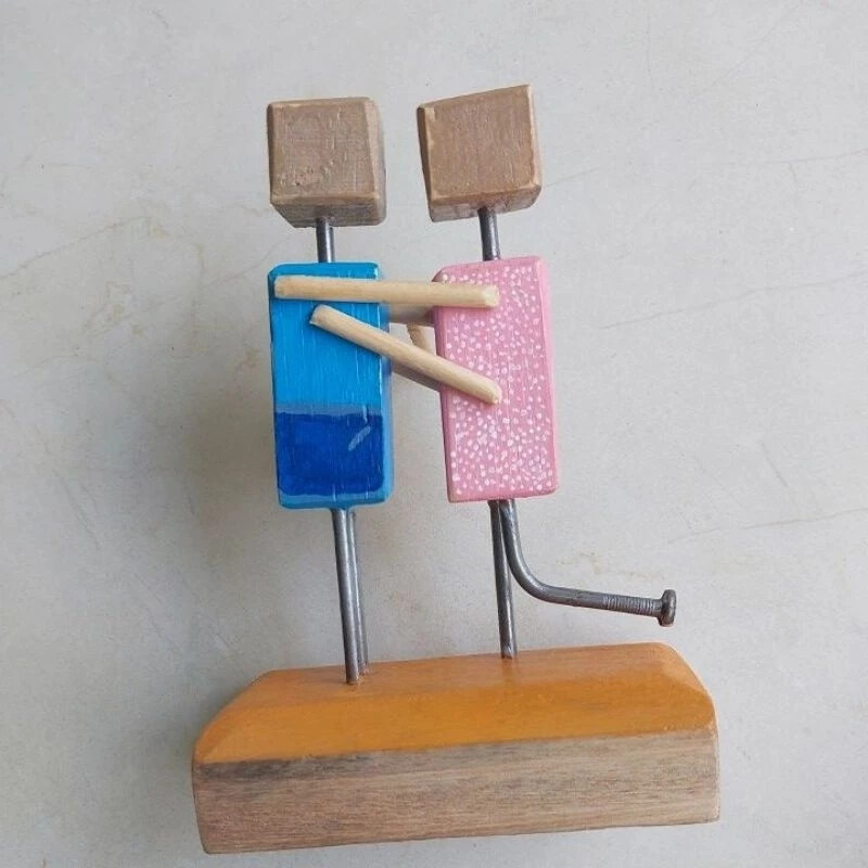 Decoração de mesa, casal apaixonado
