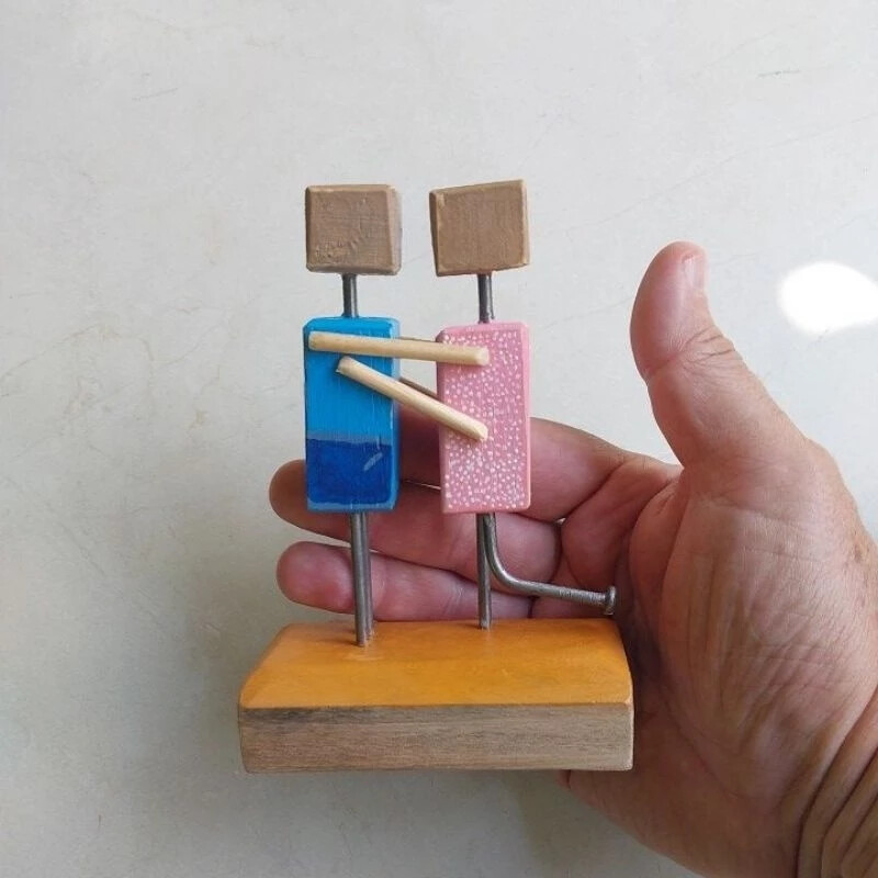 Decoração de mesa, casal apaixonado