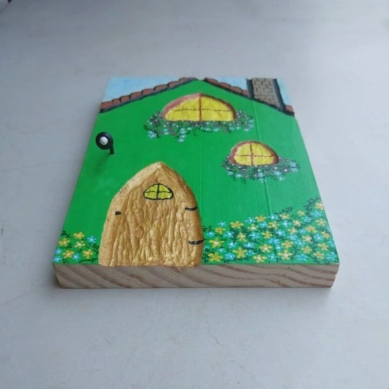 Quadro Decorativo sala, Pintado a Mão, Artesanal, Madeira.