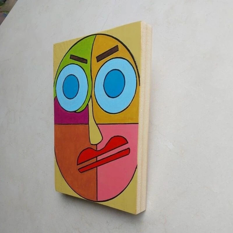 Quadro Cubista Carranca.