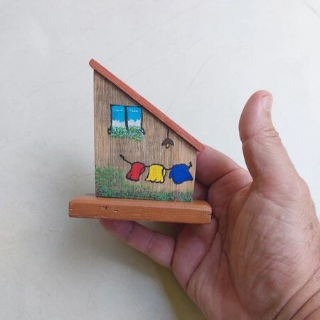 Casinha Artesanal Decorativa, Decoração de Sala