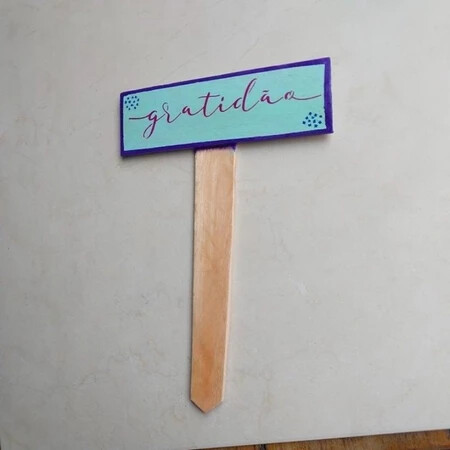 Plaquinha de Jardim, Decoração para casa, Para vaso de plantas.