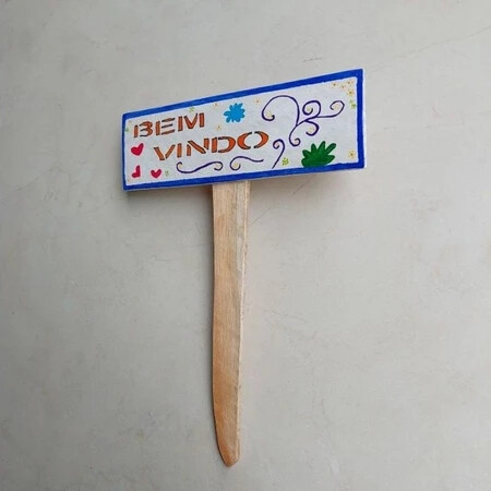Plaquinha de Jardim, Decoração para casa, Para vaso de plantas.