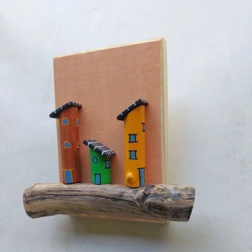 Quadro Artesanal, Decoração de Sala, Madeira