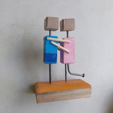 Decoração de mesa, casal apaixonado