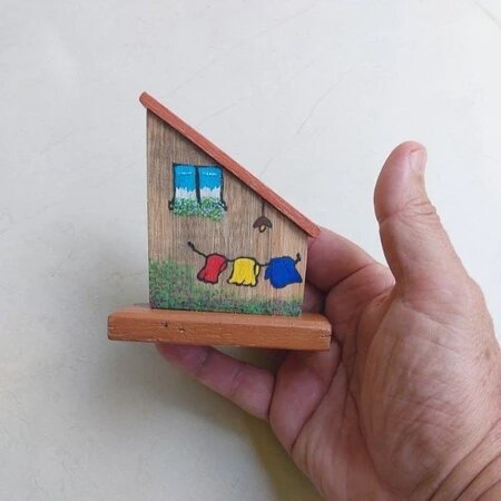 Casinha Artesanal Decorativa, Decoração de Sala