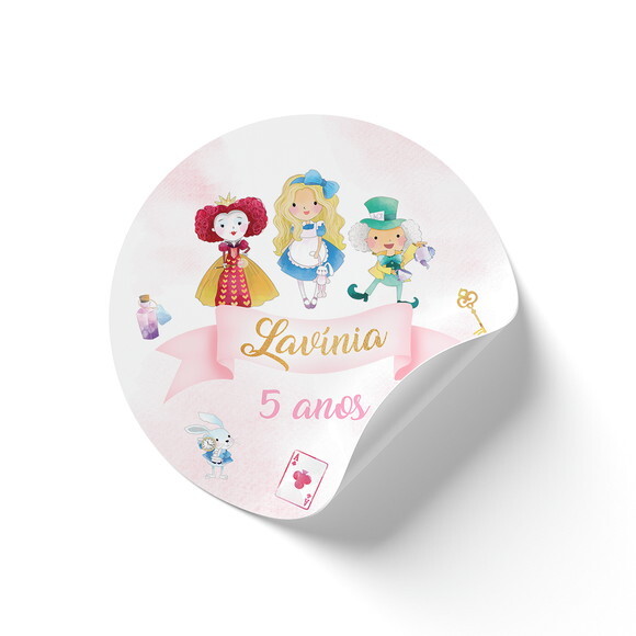 Adesivo Alice no País das Maravilhas