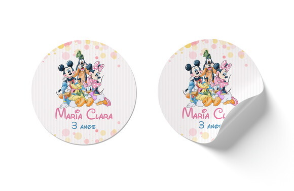 Adesivo Minnie e Mickey