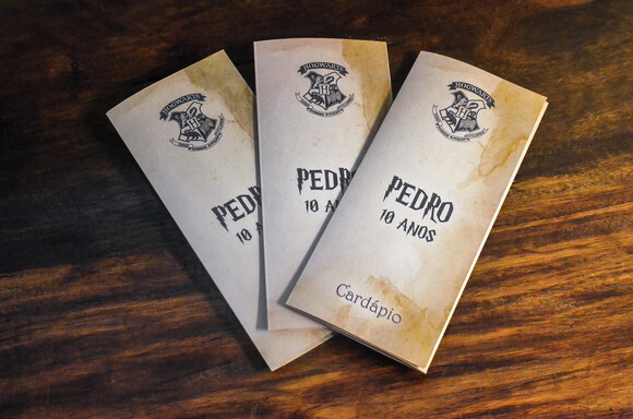 Cardápio Harry Potter