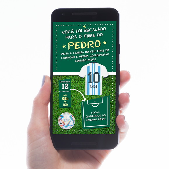 Convite Digital Futebol Argentina