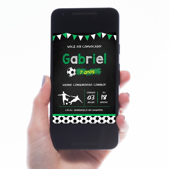 Convite Digital Futebol p/ Whatsapp