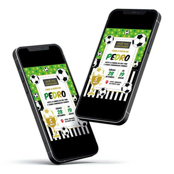 Convite Digital Futebol + Arte para Tag