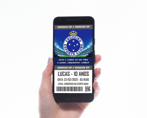 Convite Digital Ingresso Cruzeiro