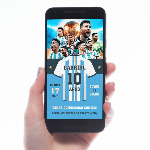 Convite Digital Seleção Argentina
