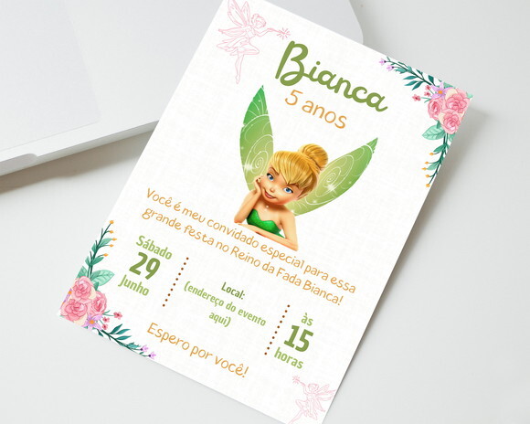 Convite Digital Tinker Bell