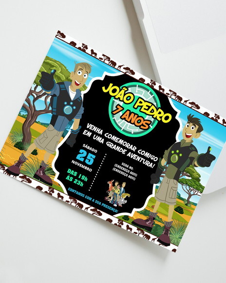 Convite Digital Wild Kratts