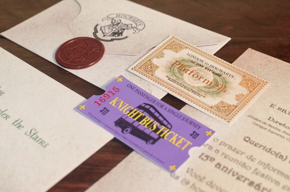 Convite Personalizado Carta de Hogwarts - Harry Potter