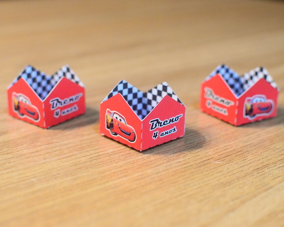 Forminha Personalizada para Doces - Mcqueen Carros