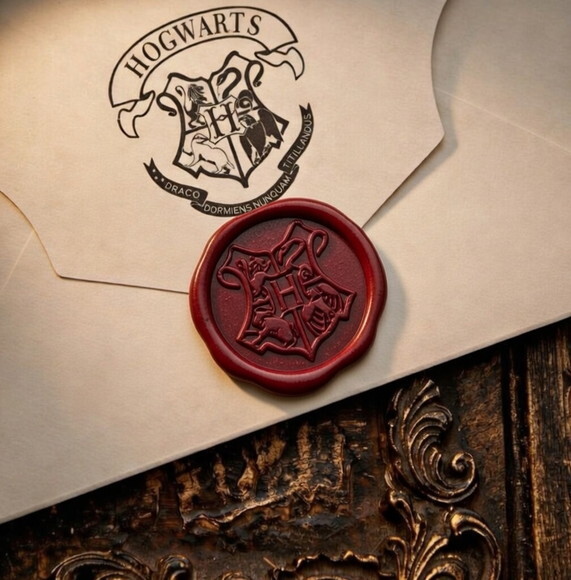 Lacre de Cera com Brasão de Hogwarts - Harry Potter