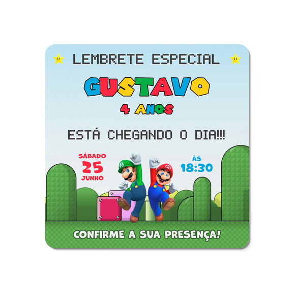 Lembrete Super Mario - Arquivo Digital
