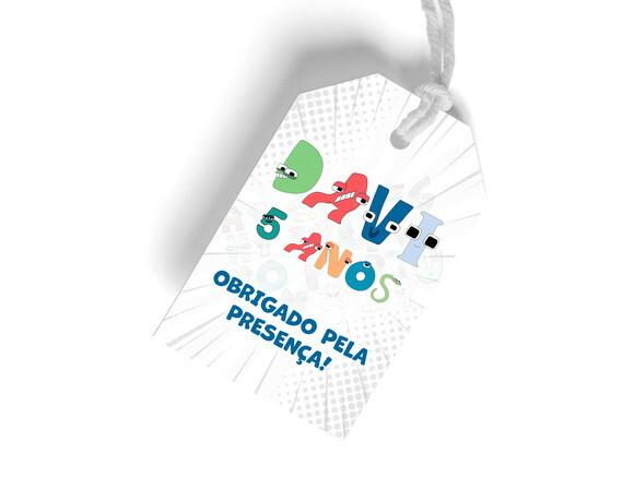 Tag Agradecimento Alfabeto Lore