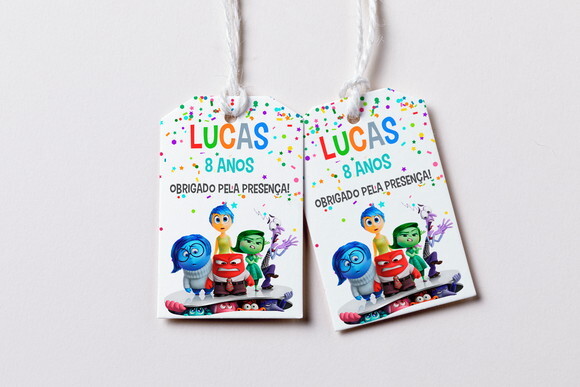 Tag Agradecimento Divertida Mente