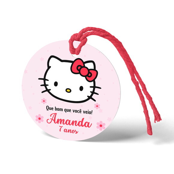 Tag Agradecimento Hello Kitty