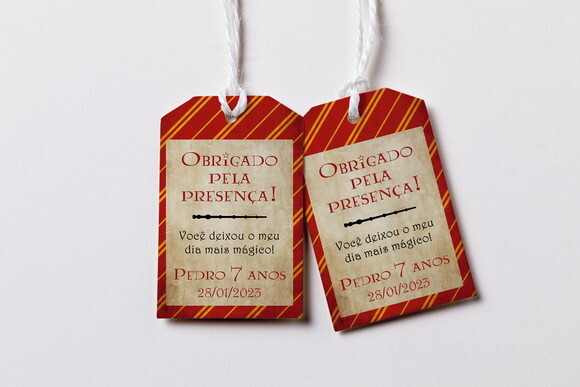 Tag Agradecimento Harry Potter