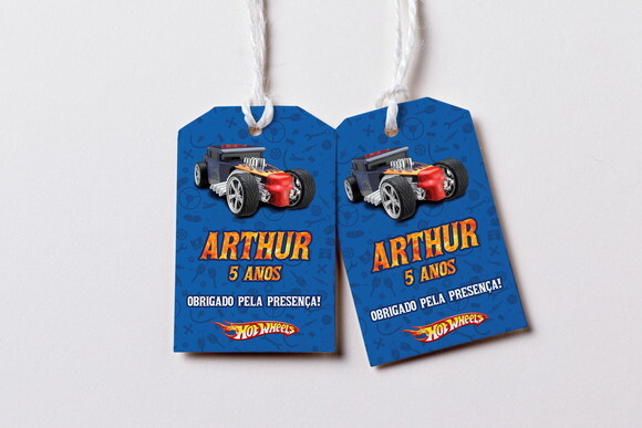 Tag Agradecimento Hot Wheels