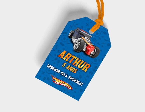 Tag Agradecimento Hot Wheels