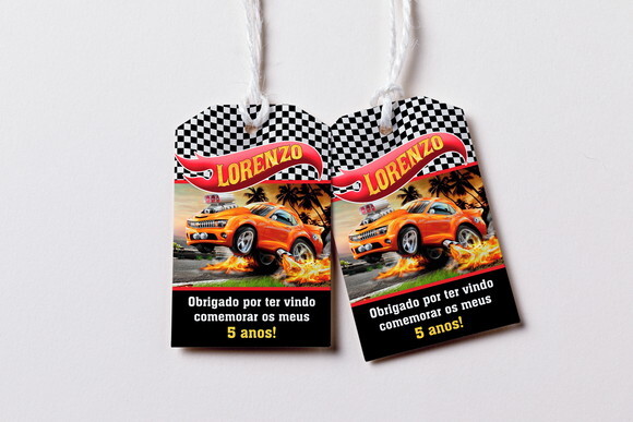 Tag Agradecimento Hot Wheels