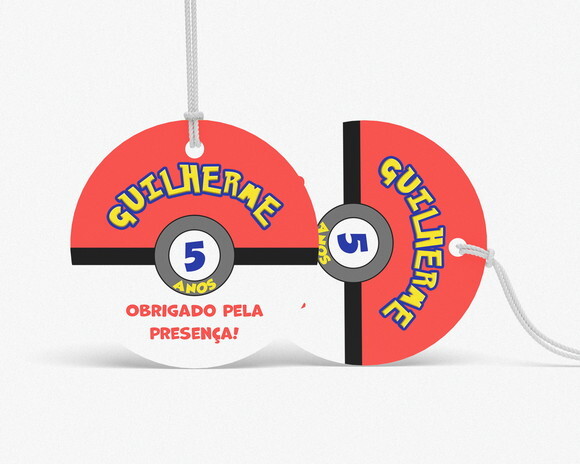Tag Agradecimento Pokebola Pokemon