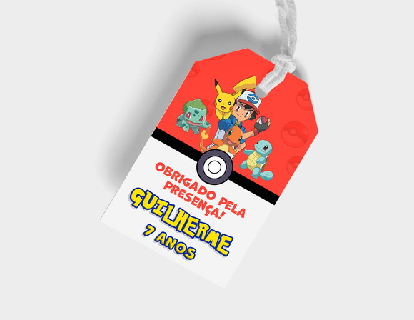 Tag Agradecimento Pokemon