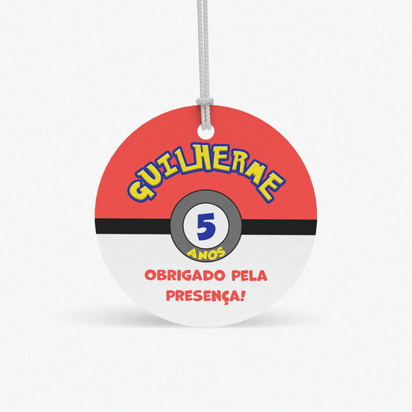 Tag Agradecimento Pokebola Pokemon
