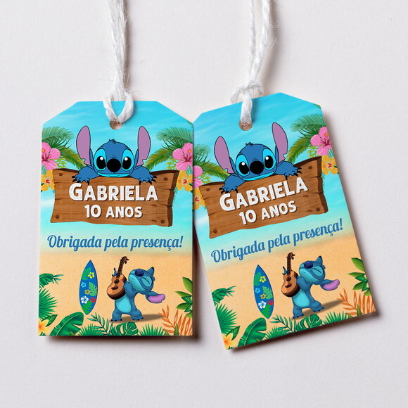 Tag Agradecimento Stitch
