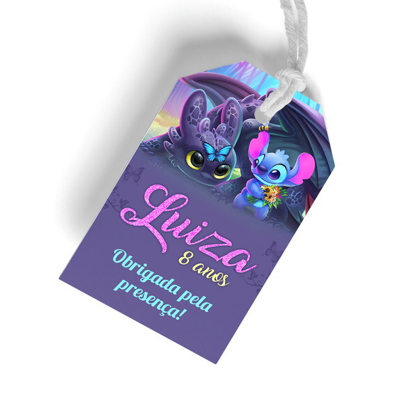 Tag Agradecimento Stitch