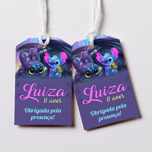 Tag Agradecimento Stitch