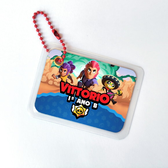 Tag Identificação Brawl Stars para Mochila Escolar