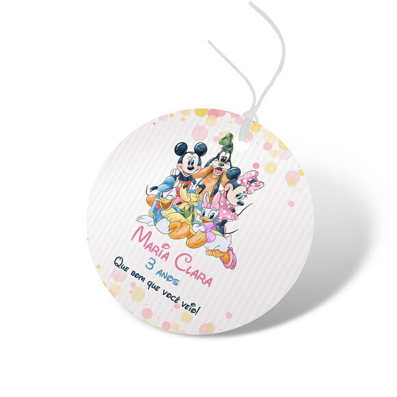Tag Lembrancinha Minnie e Mickey